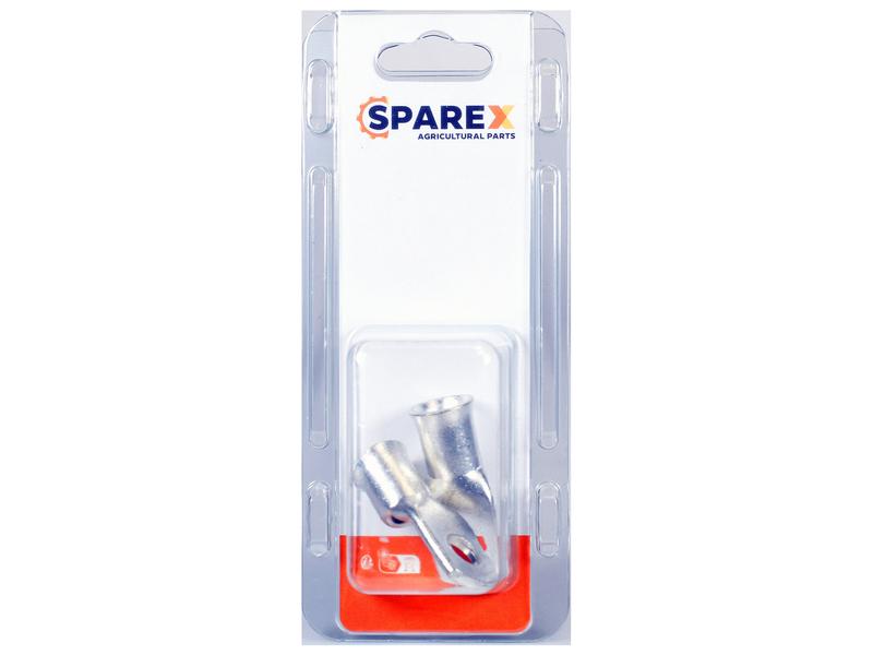Sparex Agripak 2 pcs. Swage On Ring Terminal 70 x 12mm | S.172978 - Product Image 1
