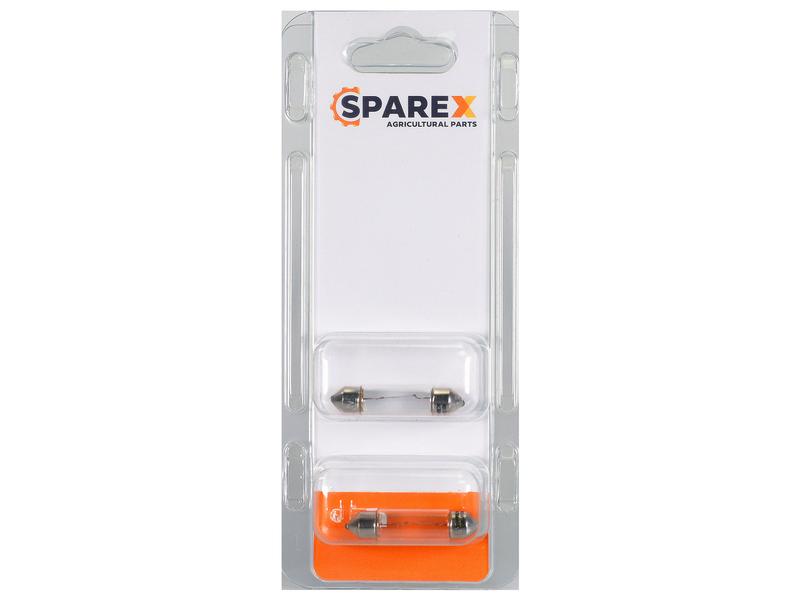 Sparex Agripak 2 pcs. Bulb 12V, 10W, SV8.5 42x11mm | S.173015 - Product Image 1
