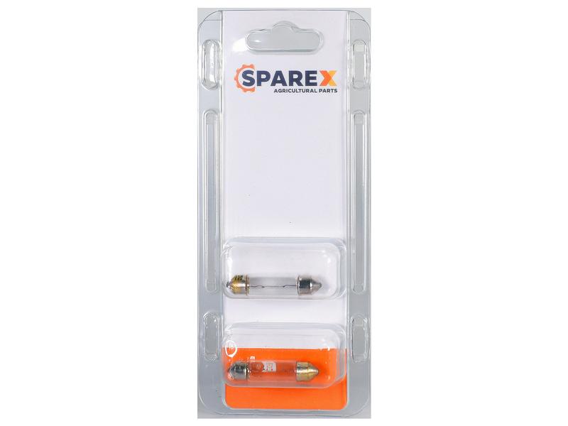 Sparex Agripak 2 pcs. Bulb 12V, 5W, SV8.5 35x11mm | S.173035 - Product Image 1