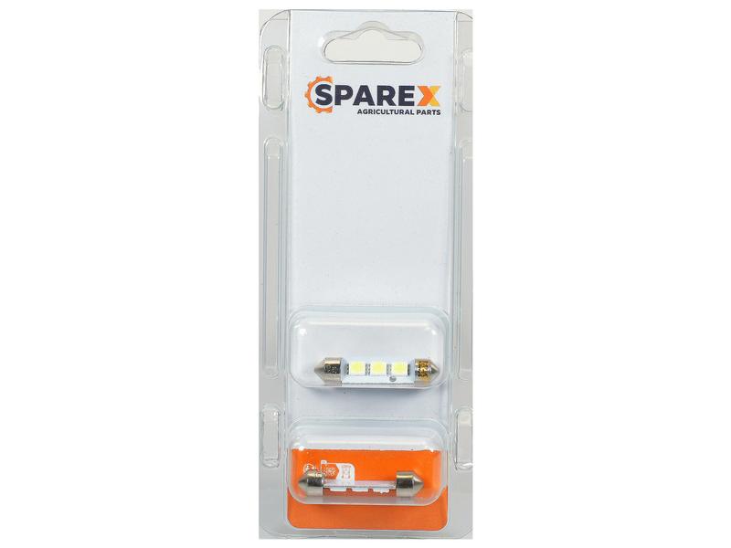 Sparex Agripak 2 pcs. Bulb 12V, 1W, SV8.5-8 35x11mm | S.173053 - Product Image 1