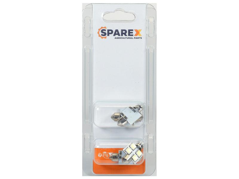 Sparex Agripak 2 pcs. Bulb 12V, 1W, SV8.5-8 35x11mm | S.173055 - Product Image 1