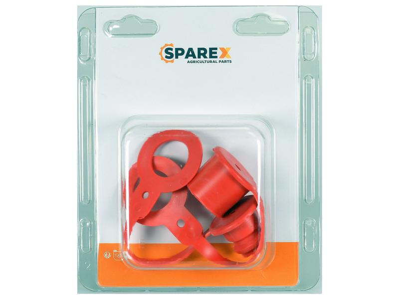 Sparex Agripak 4 pcs. Sparex Dust Cap 1/2'' Red | S.173110 - Product Image 1