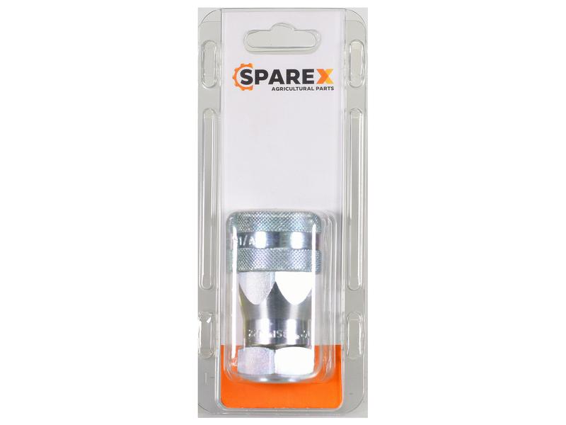 Sparex Agripak 1 pc. Quick Release Hydraulic Coupling Female 1/2'' Body x 1/2'' Female Thread | S.173194 - Product Image 1