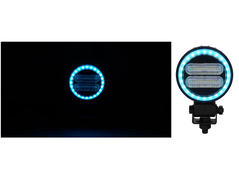 Sparex FlexiGlow Work Light, Round LED Multi-coloured, 2400 Lumens Raw, 12-24V | S.173563 - Product Image 10