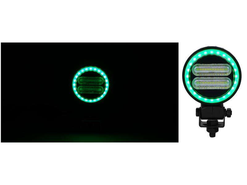 Sparex FlexiGlow Work Light, Round LED Multi-coloured, 2400 Lumens Raw, 12-24V | S.173563 - Product Image 6