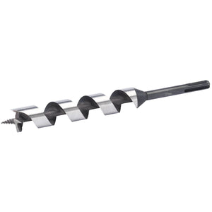 The Draper SDS+ Auger Bit, 230 X 25mm - AB-SDS, by Draper, features a precision-machined spiral shaft and a sharp cutting edge, designed specifically for wood drilling.