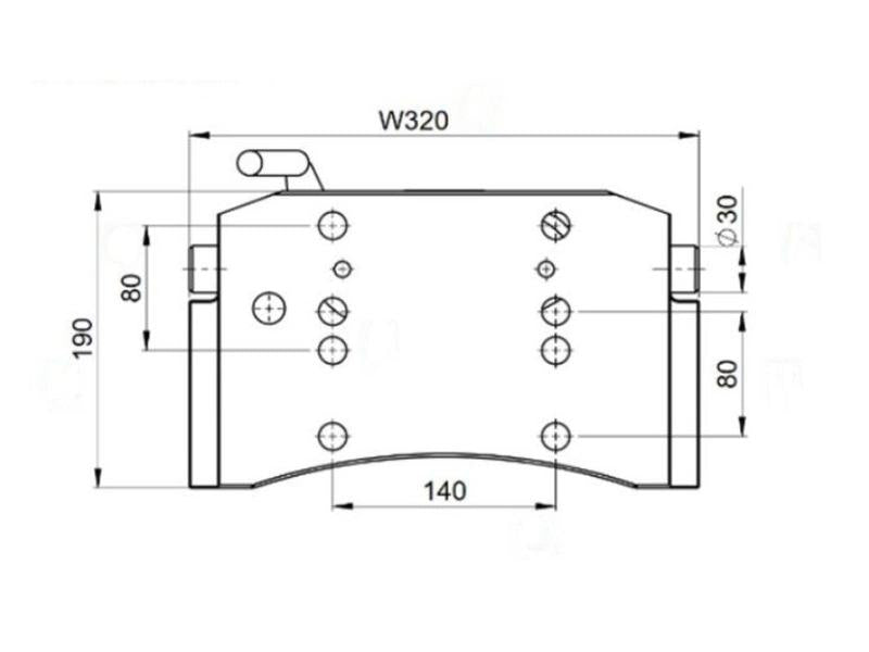 Scharmuller Ladder Hitch Adapter plate 320mm | S.174027 - Product Image 4
