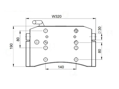 Scharmuller Ladder Hitch Adapter plate 320mm | S.174027 - Product Image 4