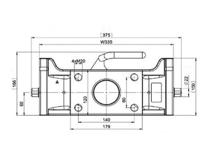 Scharmuller Ladder Hitch Adapter plate 335mm | S.174028 - Product Image 4