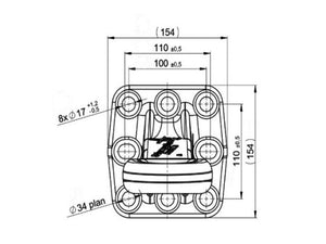 Scharmuller Flange Towing Eye, Eye Ø50mm | S.174046 - Product Image 3