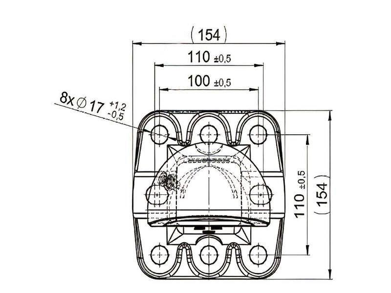 Scharmuller K80 Spoon Hitch - 100 x 110mm | S.174055 - Product Image 3