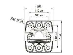 Scharmuller K80 Spoon Hitch - 100 x 110mm | S.174055 - Product Image 3