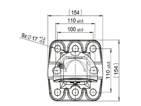 Scharmuller K80 Spoon Hitch - 100 x 110mm | S.174055 - Product Image 3