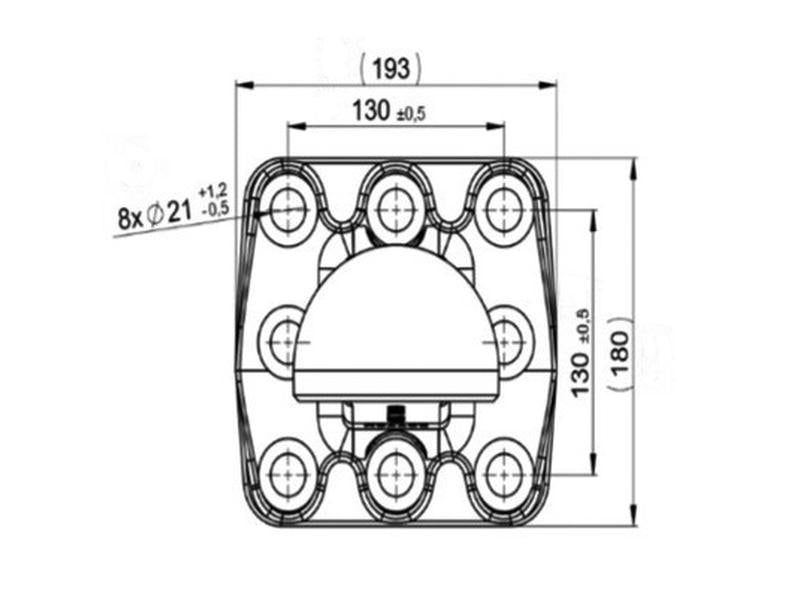 Scharmuller K80 Spoon Hitch - 130 x 130mm | S.174057 - Product Image 4