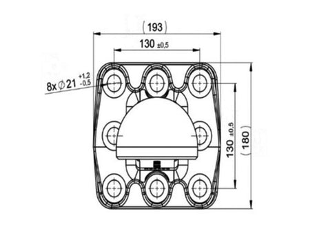 Scharmuller K80 Spoon Hitch - 130 x 130mm | S.174057 - Product Image 4