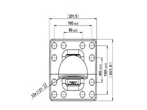 Scharmuller K80 Spoon Hitch - 160 x 160mm | S.174059 - Product Image 4