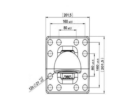 Scharmuller K80 Spoon Hitch - 160 x 160mm | S.174059 - Product Image 4