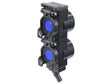 Sparex TARV Oil Collection System Double unit 55mm spacing, with Blue +- Indicators, 45 Degrees | S.174502 - Product Image 1