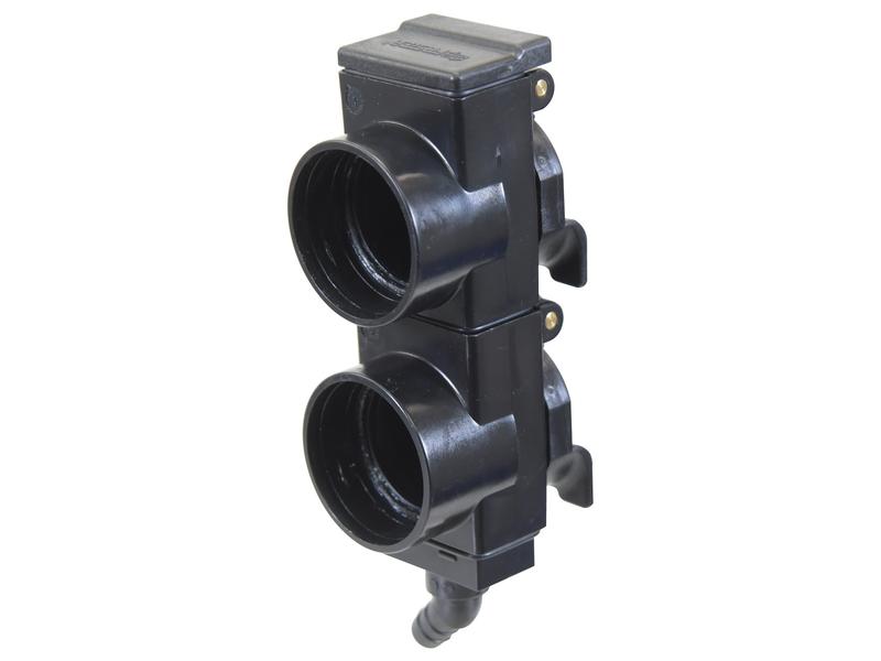 Sparex TARV Oil Collection System Double unit 55mm spacing, with Blue +- Indicators, 45 Degrees | S.174502 - Product Image 2