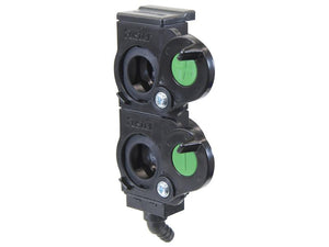 Sparex TARV Oil Collection System Double unit 55mm spacing, with Green +- Indicators, 45 Degrees | S.174504 - Product Image 2