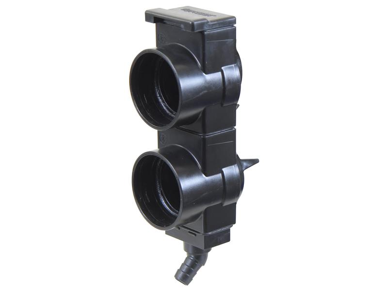 Sparex TARV Oil Collection System Double unit 55mm spacing, with Green +- Indicators, 45 Degrees | S.174504 - Product Image 3