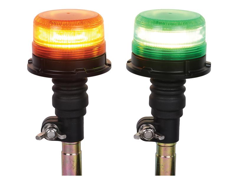 Sparex LED Beacon, Amber / Green, Flexible Pin 12-24V Set of 2 | S.174511 - Product Image 3