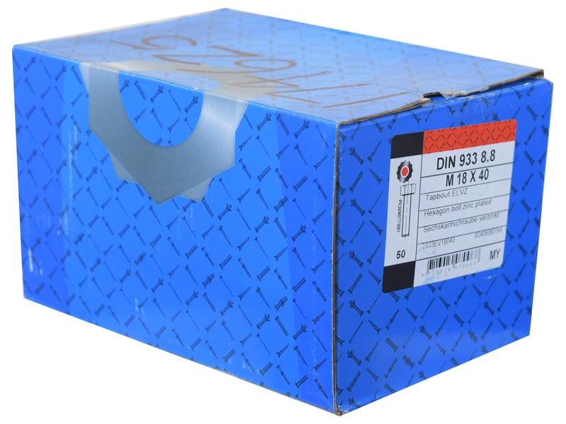 Sparex Metric Setscrew, M18x40mm (DIN 933) | S.174625 - Product Image 2
