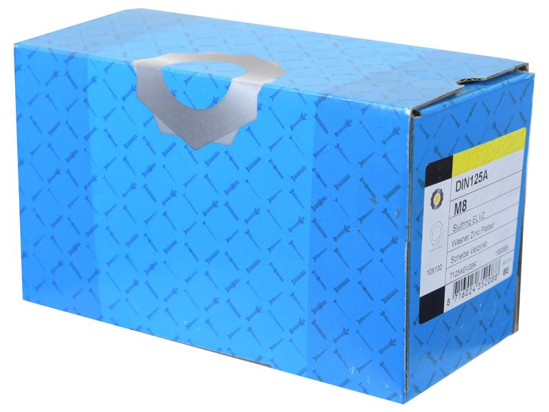 Sparex Metric Flat Washer, ID: 8mm, OD: 16mm, Thickness: 1.6mm (DIN or Standard No. DIN 125) | S.174652 - Product Image 2