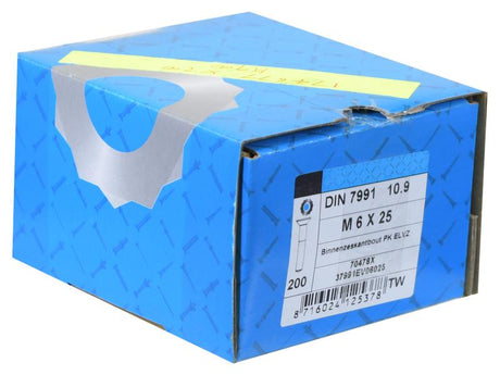 Sparex Metric Countersunk Hexagon Socket Screw, M6x25mm (DIN 7991) | S.174677 - Product Image 2