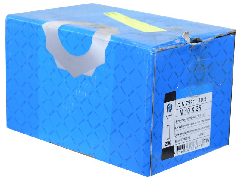 Sparex Metric Countersunk Hexagon Socket Screw, M10x25mm (DIN 7991) | S.174683 - Product Image 2