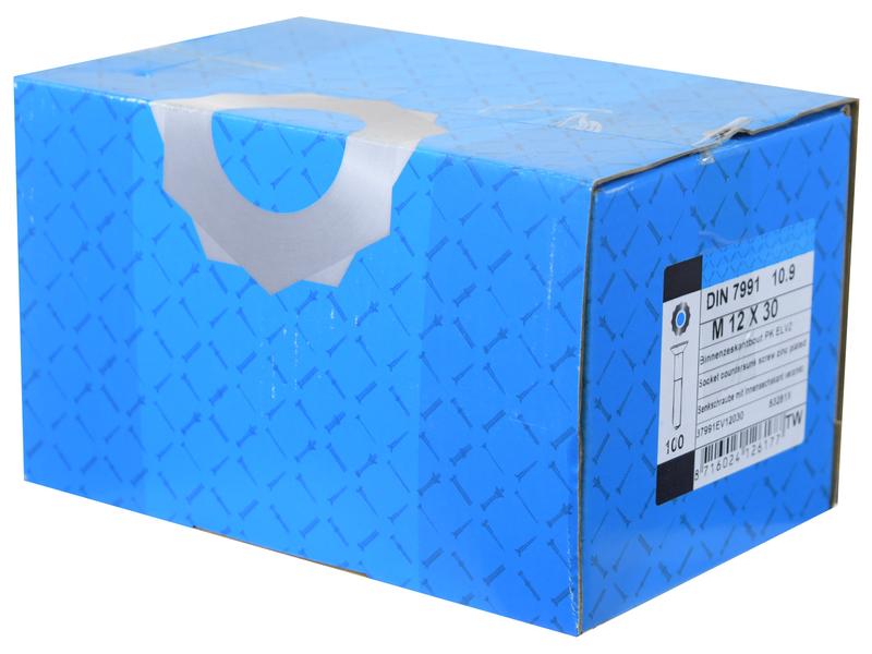 Sparex Metric Countersunk Hexagon Socket Screw, M12x30mm (DIN 7991) | S.174687 - Product Image 2