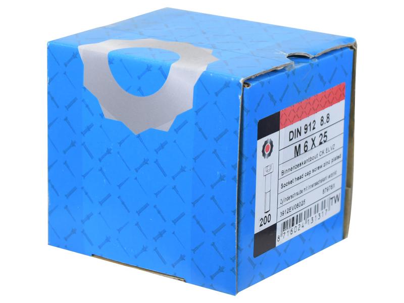 Sparex Socket Capscrew, M6x25mm (DIN 912) | S.174696 - Product Image 2
