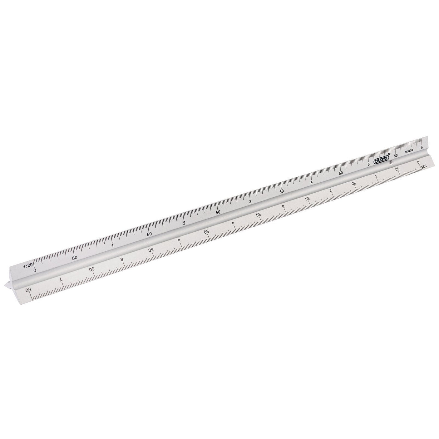 Draper Aluminium Triangle Scale Rule, 300mm - TR300/B - Farming Parts