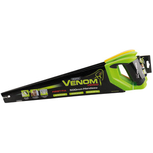 Draper Venom&#174; 1 X First Fix & 2 X Second Fix Double Ground Handsaws, 500mm, 7Tpi/8Ppi & 11Tpi/12Ppi (Pack Of 3) - VSDTP500 - Farming Parts