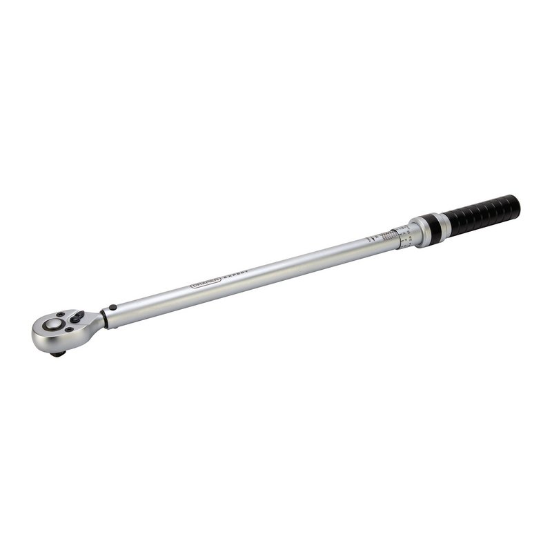 Draper Expert Ratchet Torque Wrench, 1/2" Sq. Dr., 60-340Nm