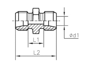 Sparex Male Straight Tube Coupling 22L | S.177791 - Product Image 4