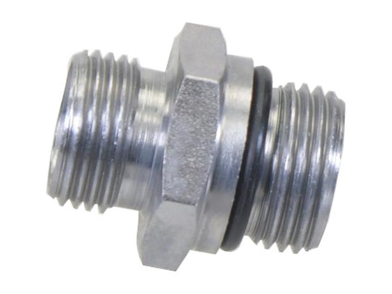Sparex UNF Stud Coupling 9/16'' UNF Male with O-Ring x 12L Male | S.177852 - Product Image 2