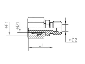 Sparex Metric Reducer Coupling 18L Female x 15L Male | S.177899 - Product Image 4