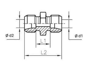 Sparex Metric Reducer Coupling 8L Male x 6L Male | S.177921 - Product Image 4