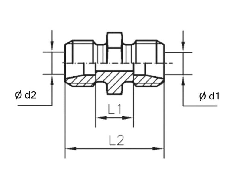 Sparex Metric Reducer Coupling 15L Male x 10L Male | S.177927 - Product Image 4