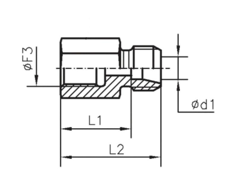 Sparex BSP Fixed Female Stud Coupling 3/8'' BSP Female x 12L Male | S.177949 - Product Image 4