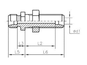Sparex Metric Straight Bulkhead Coupling 10L Male | S.177955 - Product Image 4