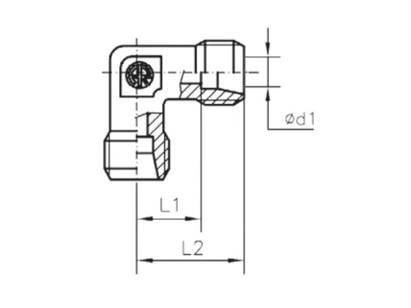 Sparex Metric Equal Tube Elbow 22L Male | S.177992 - Product Image 4