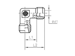 Sparex Metric Equal Tube Elbow 10S Male | S.177993 - Product Image 4