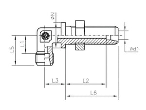 Sparex Metric 90° Bulkhead Coupling 12L Male | S.178032 - Product Image 4