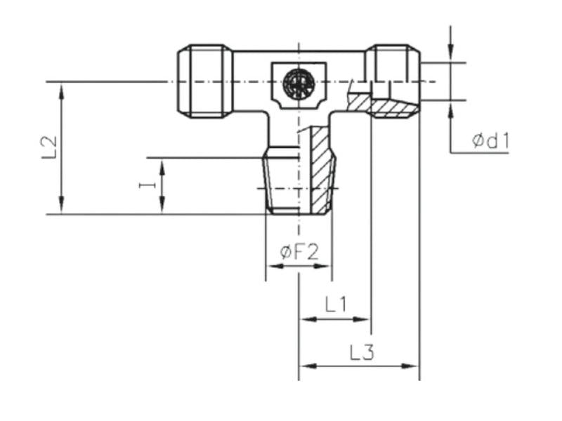 Sparex BSPT Male | Male | Male Tee 1/2'' BSPT x 18L | S.178076 - Product Image 4
