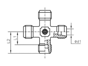 Sparex Metric Male Cross 10L | S.178092 - Product Image 4