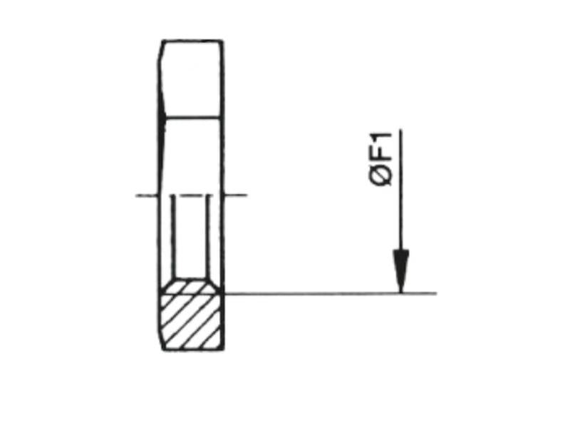 Sparex Bulkhead Nut M30 X 2.00 | S.178121 - Product Image 4