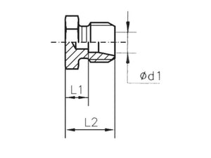 Sparex Metric Male Blanking Plug with 24° Cone 20S | S.178151 - Product Image 4