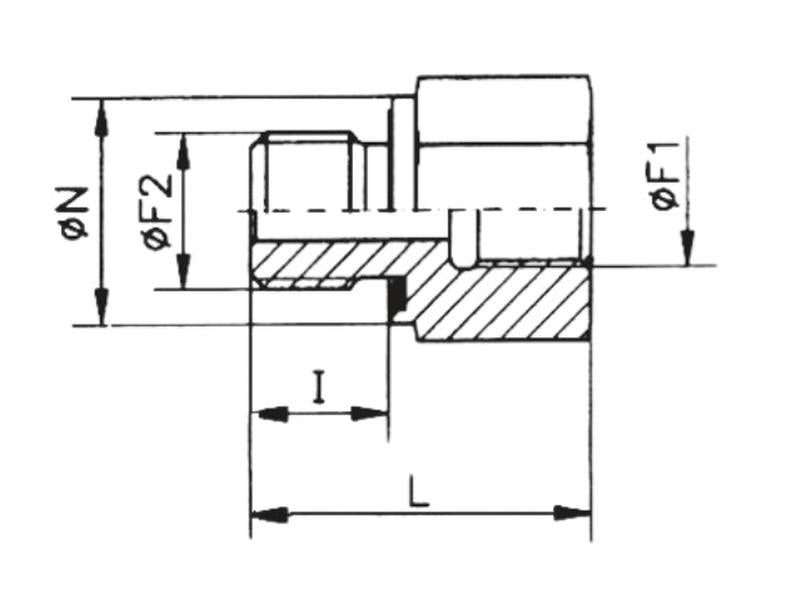 Sparex BSP Reducer Coupling 3/4'' Male x 1/2'' Female | S.178166 - Product Image 4